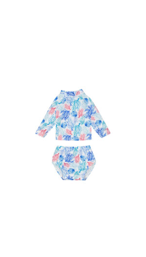 Set Bombacho Manga Larga Unisex Corales