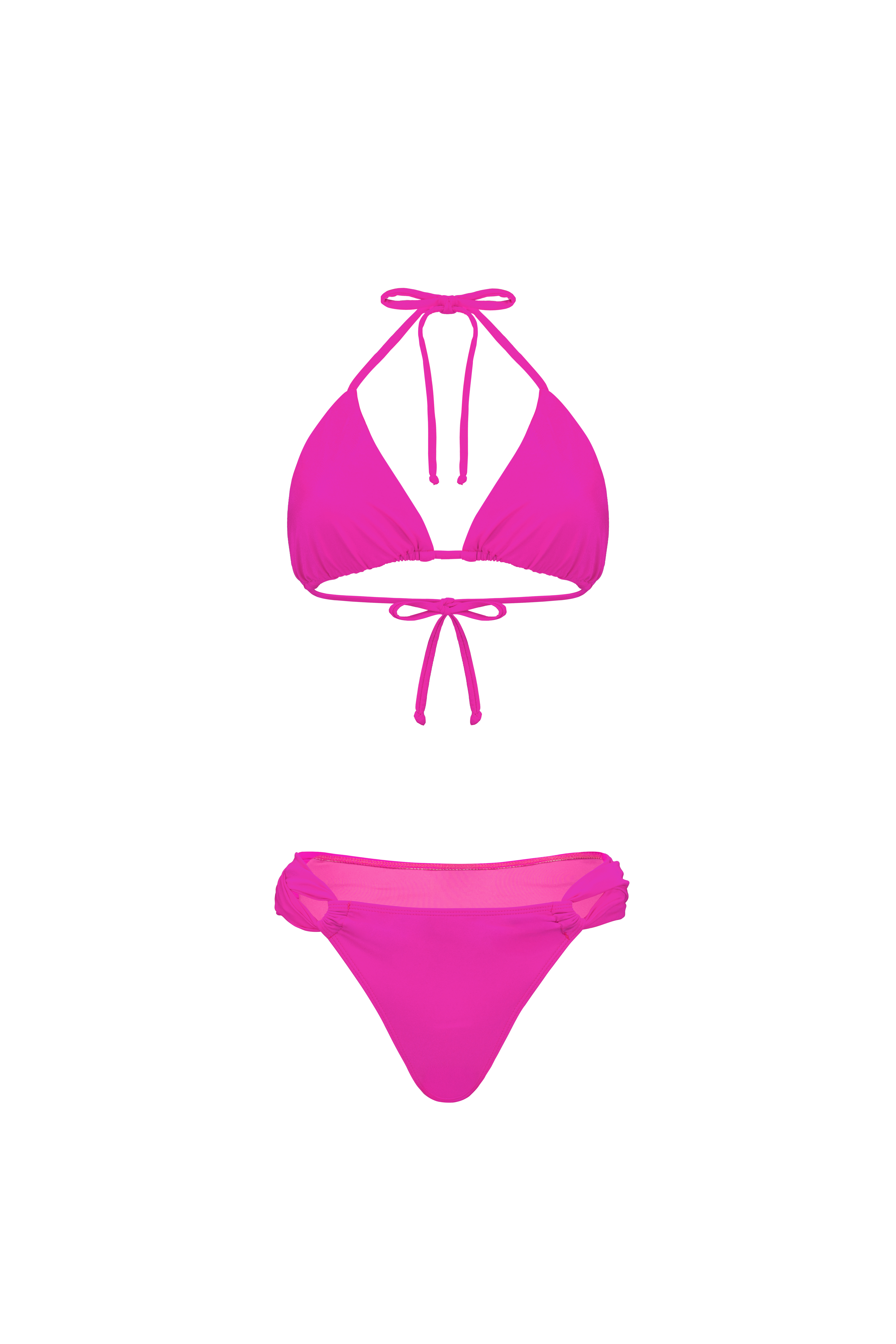 LOOK TOP KILA + BANDAS BRASILEÑO FUCSIA BRILLOSO
